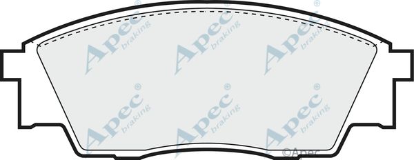 APEC BRAKING Комплект тормозных колодок, дисковый тормоз PAD731